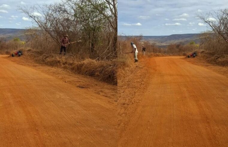 Prefeitura de Rubelita intensifica limpeza e capina de estradas rurais para garantir segurança, mobilidade e valorização da zona rural