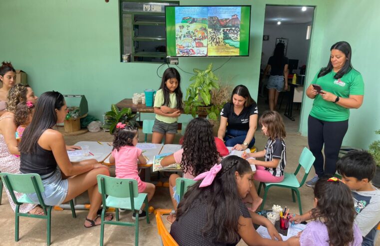 DOMINGO NO PARQUE | Crianças participam de Oficina da Natureza em ação educativa contra incêndios florestais