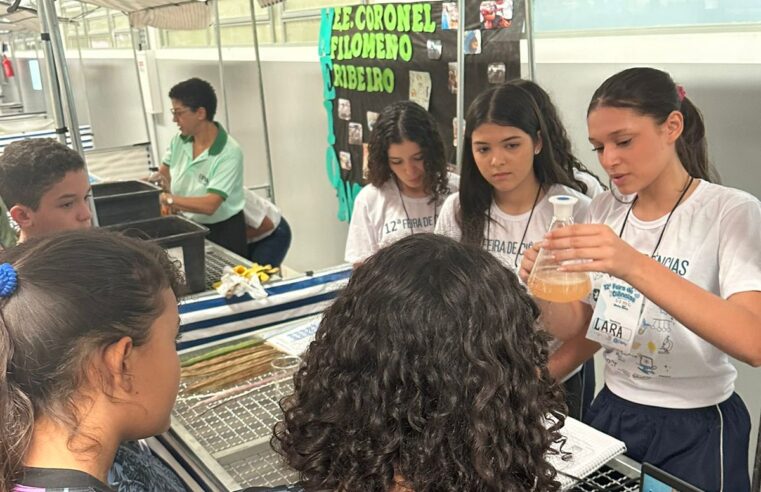 Alunos do SESI Montes Claros apresentam projeto inovador de tratamento de água com semente de Moringa Oleifera na FENIC 2025