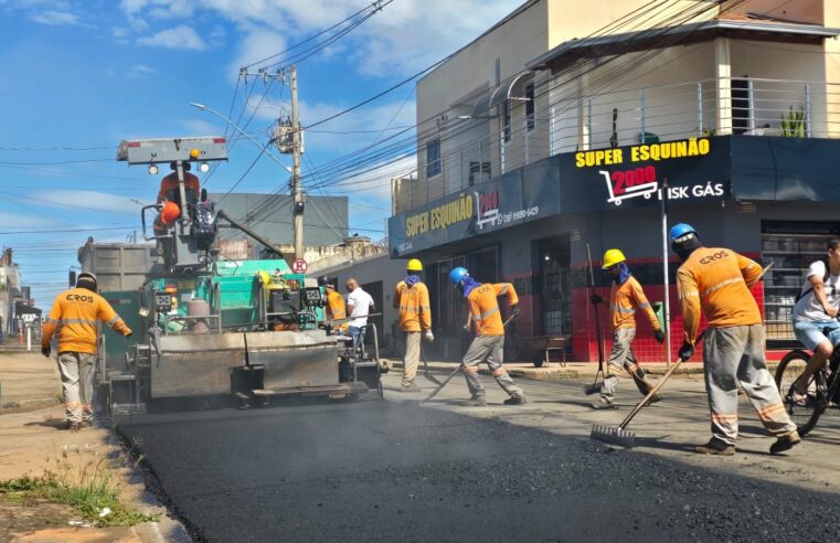 Avenida Imperatriz Leopoldina recebe recapeamento e melhora mobilidade na região leste de Montes Claros