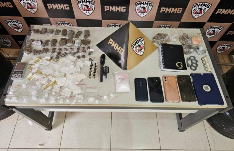 Operação da PM prende sete pessoas e apreende armas, drogas e mais de R$ 40 mil em Taiobeiras