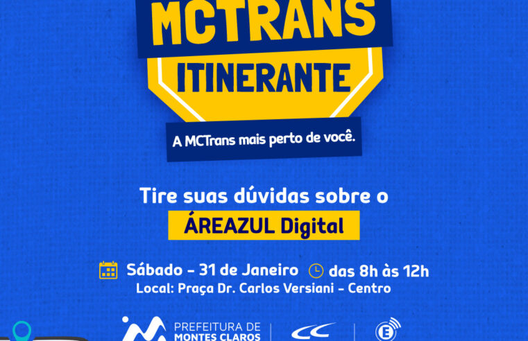 MCTrans promove ação itinerante para orientar população sobre o Áreazul Digital neste sábado