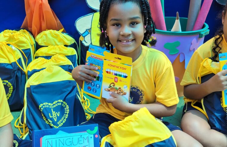 EDUCAÇÃO QUE TRANSFORMA | LBV fortalece o acesso ao aprendizado com entrega de kits pedagógicos para crianças e jovens