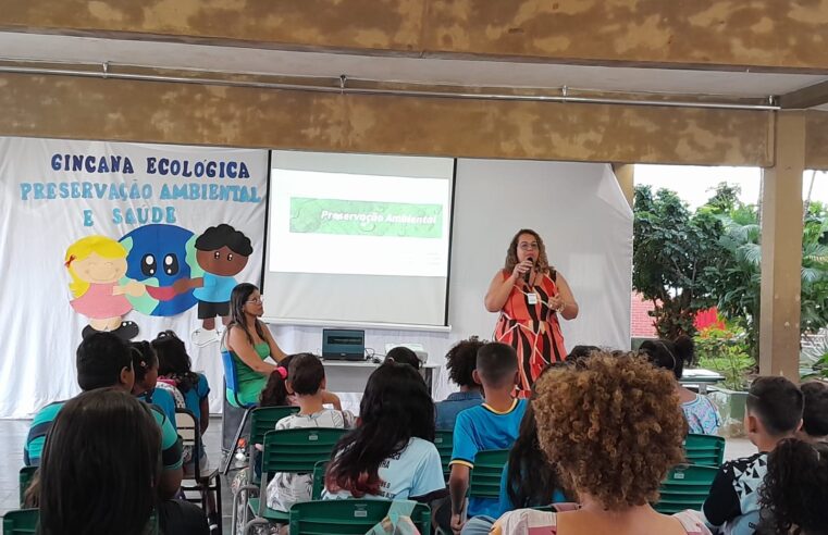 Palestra sobre preservação ambiental é realizada na Escola Nereide Carvalho