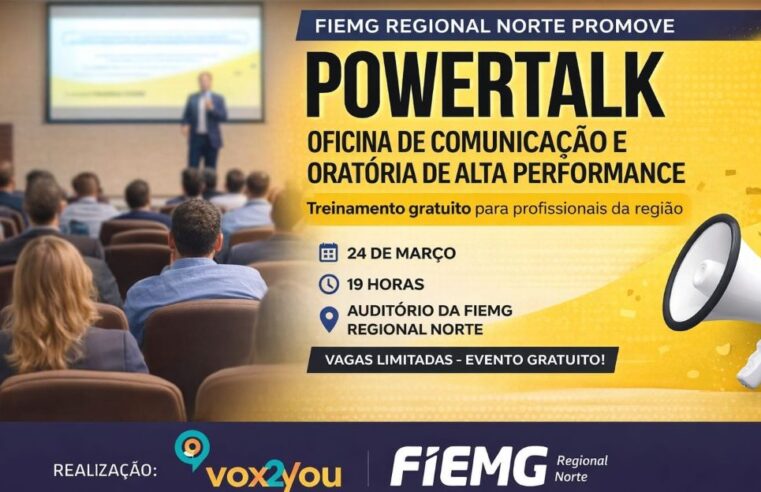 CAPACITAÇÃO EMPRESARIAL | FIEMG Regional Norte promove oficina de comunicação e oratória para profissionais da região