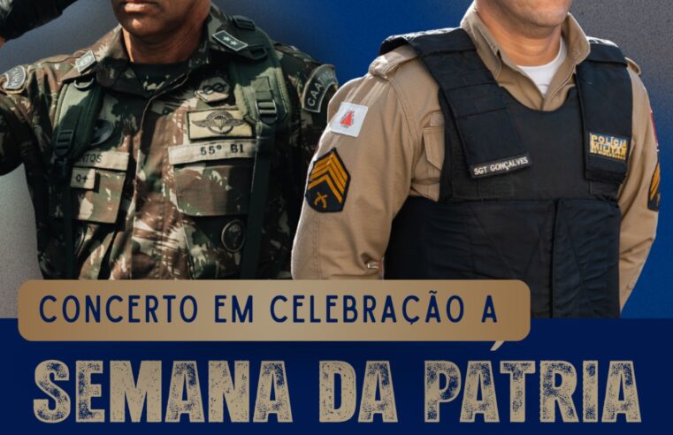 PMMG e Exército realizam concerto em Montes Claros em celebração à Semana da Pátria