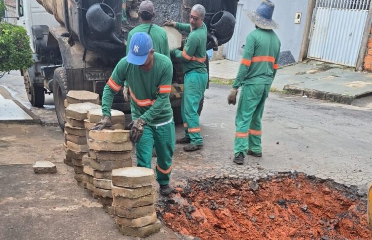 Prefeitura de Montes Claros intensifica operação tapa-buracos após fortes chuvas e prioriza pontos críticos da cidade