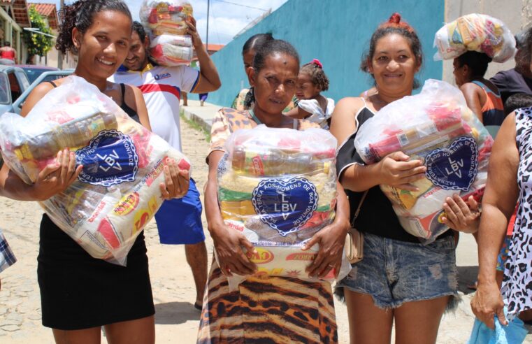 LBV inicia entrega de cestas de alimentos a famílias em vulnerabilidade social nas cinco regiões do país