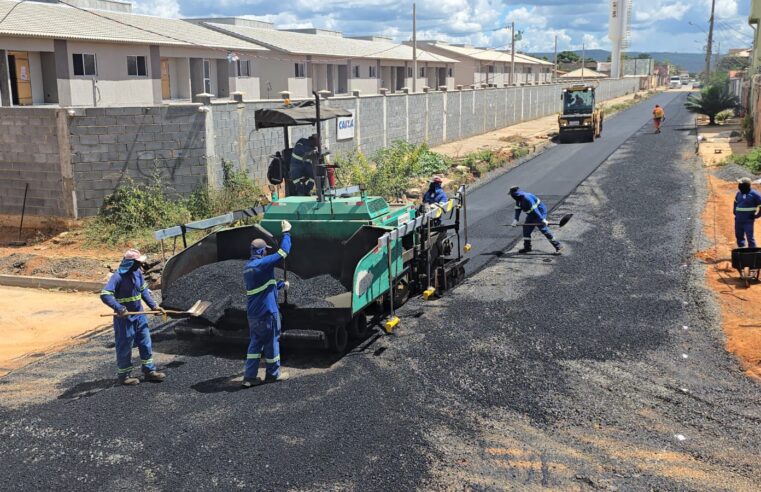 “SANTO ASFALTO NO SANTO INÁCIO” | Pavimentação transforma mobilidade e eleva qualidade de vida em Montes Claros
