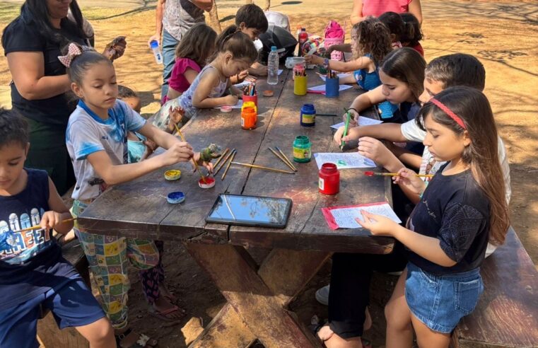 Educação ambiental para os pequenos: Parque Cândido Canela recebe a segunda edição da Oficina da Natureza Itinerante