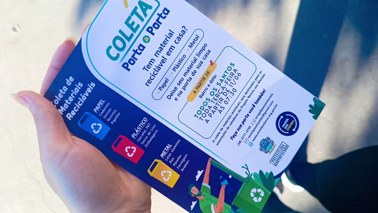 COLETA SELETIVA | Prefeitura fará coleta de recicláveis no Todos os Santos e no Jardim Palmeiras