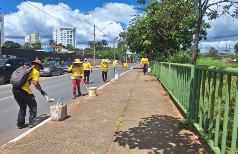 Prefeitura intensifica “faxina diária” e realiza manutenção em vias estratégicas