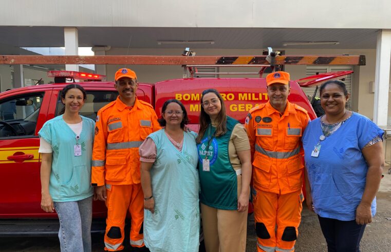 Hospital Universitário Clemente de Faria realiza simulação de incêndio e evacuação em situação de emergência