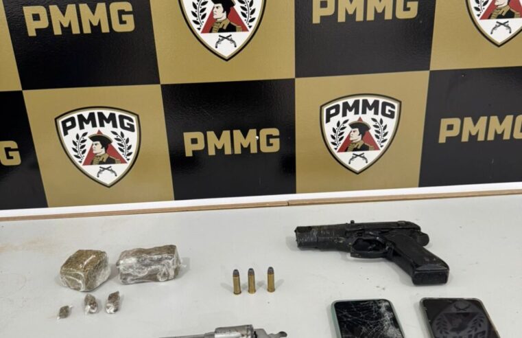 JAÍBA | PM prende três homens, apreende revólver, drogas e desmonta possível rede criminosa após denúncias de tiros no bairro Bandeirantes