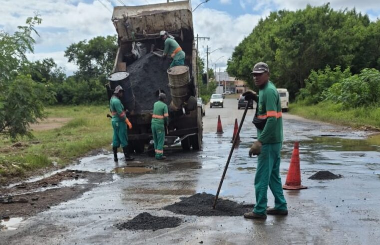 Prefeitura intensifica Operação Tapa-Buracos após volume recorde de chuvas em Montes Claros