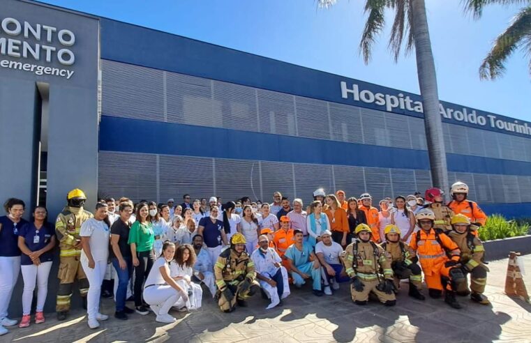 Hospital Aroldo Tourinho realiza simulação de incêndio e evacuação hospitalar