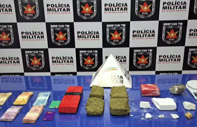 Polícia apreende drogas e dinheiro em Buritizeiro; suspeito foge e é procurado