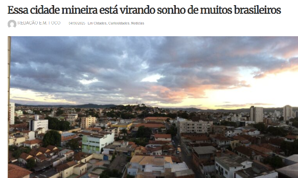 Jornal Estado de Minas destaca qualidades de Montes Claros