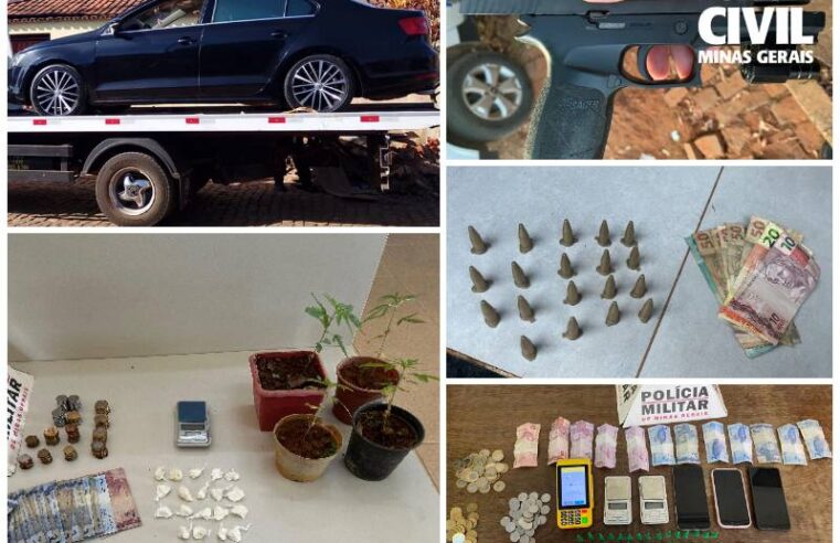 Durante operação da PCMG e PMMG contra o tráfico, 16 pessoas são presas e três menores apreendidos  