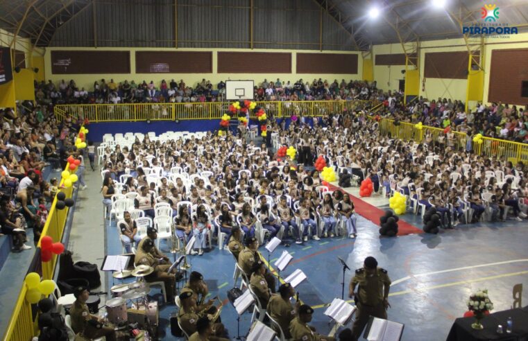 Proerd conclui mais um ciclo em Pirapora com a formatura de 550 alunos da Rede Municipal de Ensino