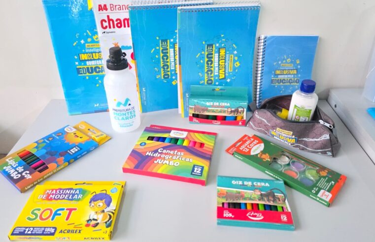 TUDO NOVINHO! | Kits escolares já estão prontos para ser entregues aos alunos da rede municipal de educação