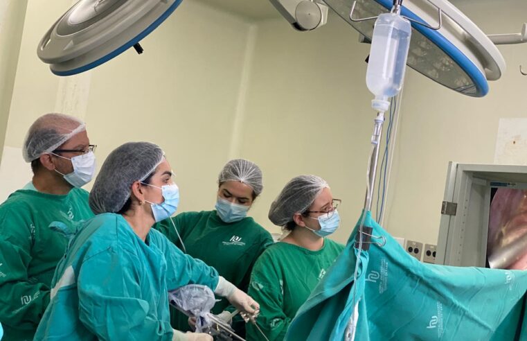 LAPAROSCOPIA | Equipe do HU Unimontes realiza cirurgia inédita em criança vítima de acidente