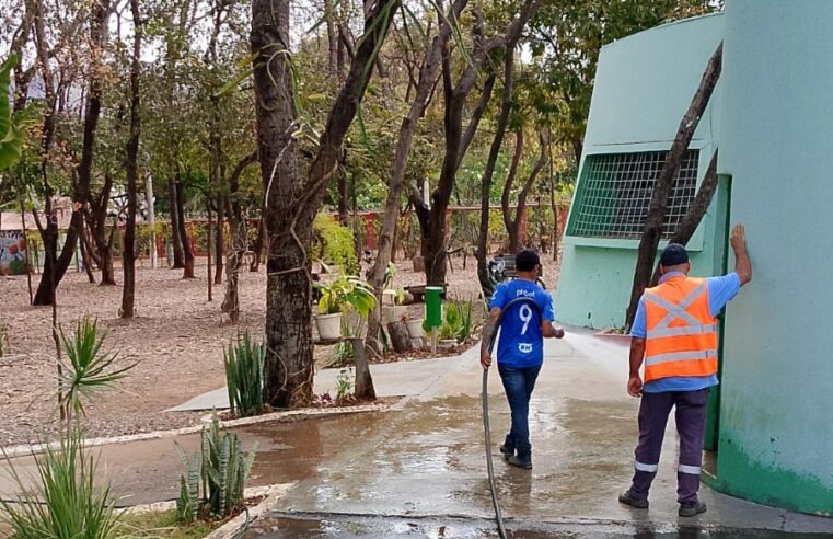 A SERVIÇO DA POPULAÇÃO | Cuidado com praças e parques reforça presença cotidiana da Prefeitura em Montes Claros