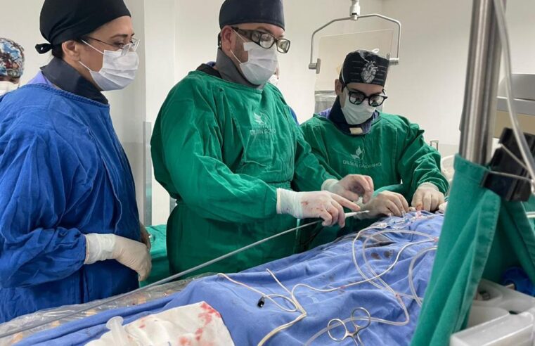 Hospital Dílson Godinho realiza procedimento inédito de implante de TAVI