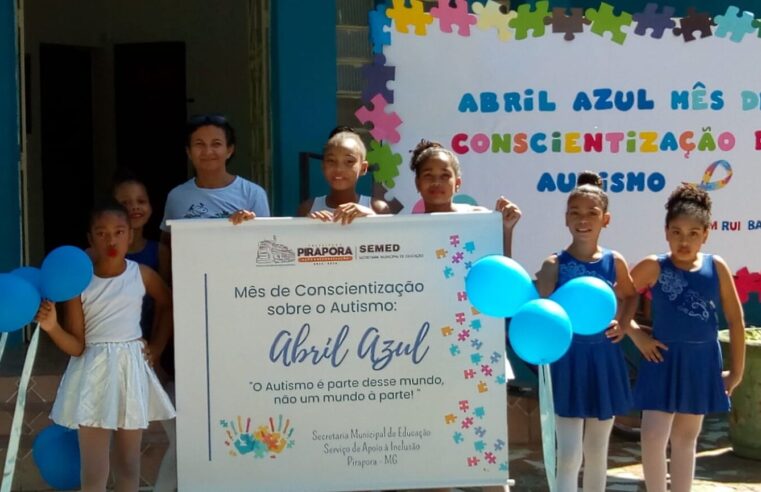 Prefeitura de Pirapora mobiliza comunidade escolar para a Campanha Abril Azul