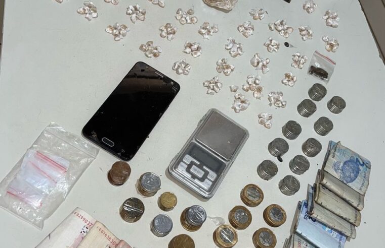 CORAÇÃO DE JESUS | PM prende suspeito e apreende grande quantidade de substâncias semelhantes a drogas