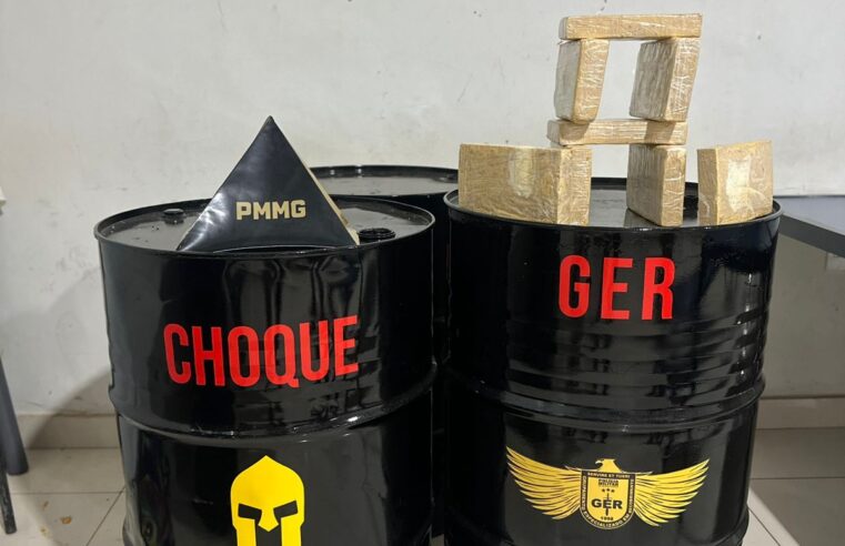 MONTES CLAROS | Polícia Militar apreende barras de substância semelhante à cocaína após perseguição