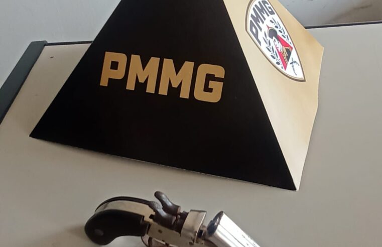 Polícia Militar apreende arma de fogo durante atendimento de emergência em Inimutaba
