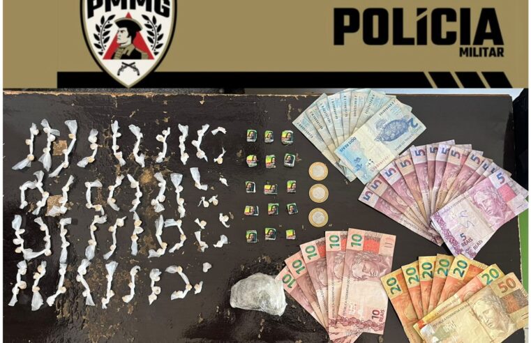 TRÁFICO À LUZ DO DIA | Jovem é preso com mais de 100 pedras de crack durante operação da Polícia Militar