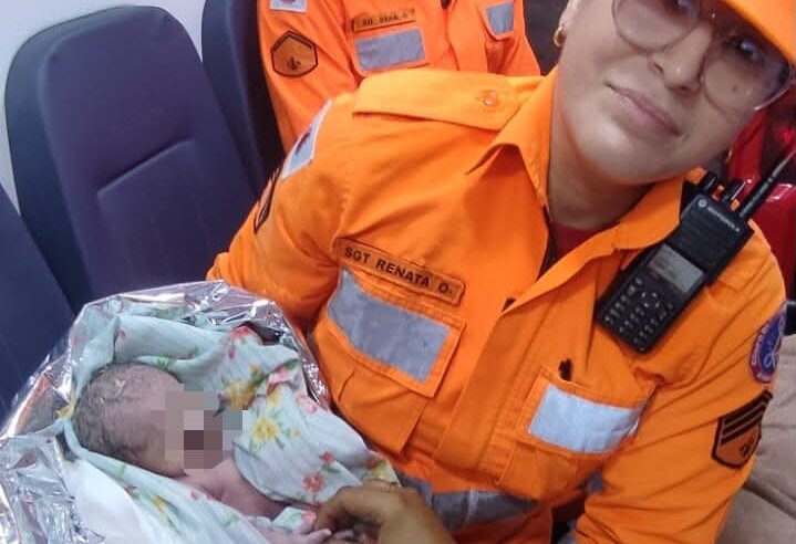 Bombeiros militares realizam parto de emergência em condições adversas no Bairro Canelas