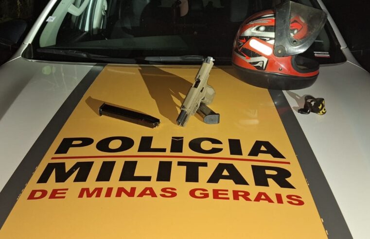 PM prende dois homens e apreende pistola 9 mm durante fiscalização na LMG-629