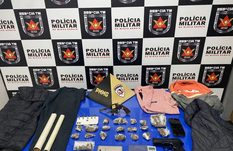 Polícia Militar prende envolvidos em tentativa de homicídio e apreende armas e drogas em Pirapora