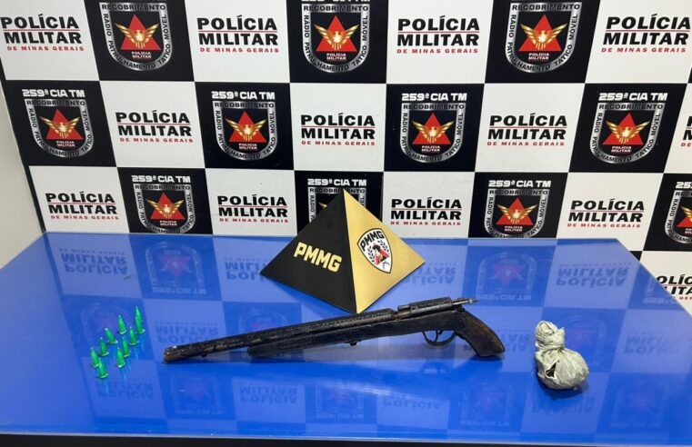 PIRAPORA | Polícia Militar desarticula ponto de tráfico e apreende arma de fogo e adolescentes