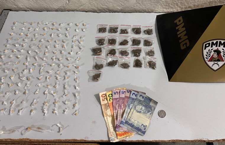 JANUÁRIA | Polícia Militar prende três suspeitos e apreende drogas durante operação no bairro Alvorada