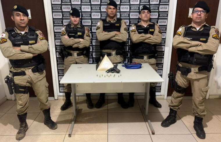 VÁRZEA DA PALMA | Cerco da PM termina com prisão de homem armado e foragido