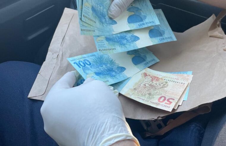 PF prende suspeito com R$ 1.000 em notas falsas nos Correios de Leme do Prado