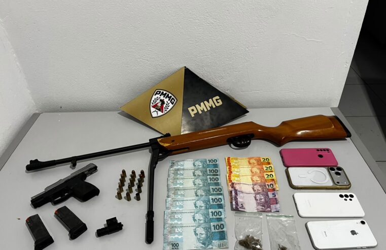 PM apreende pistola calibre .40 após denúncia de tiros