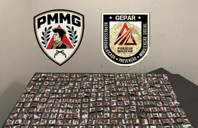 MONTES CLAROS | Polícia Militar apreende grande quantidade de drogas em operação no bairro Conferência Cristo Rei