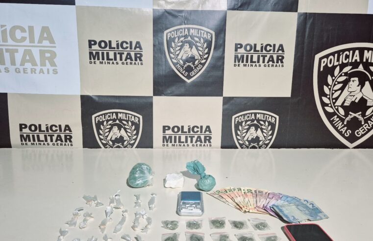 Jovem é preso com drogas durante patrulhamento no Centro de Januária