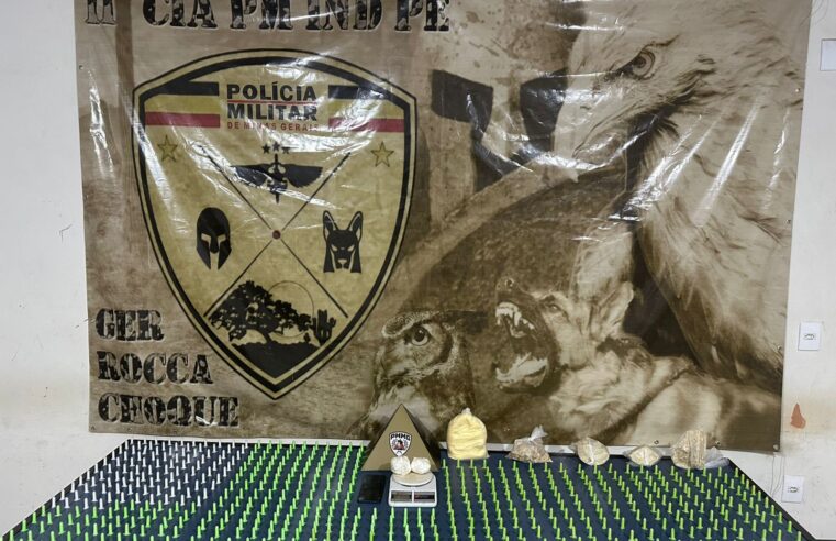 Polícia Militar apreende grande quantidade de drogas e prende suspeito no Bairro Recanto das Águas