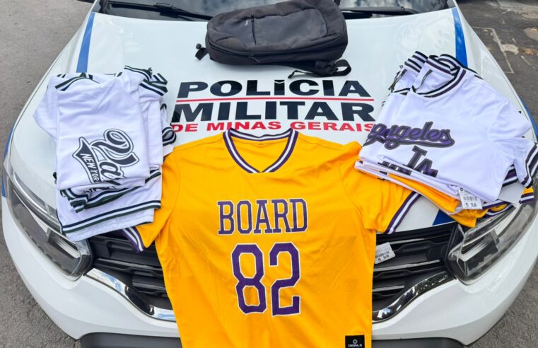 Polícia Militar prende em flagrante autor de furto em loja de shopping em Montes Claros e recupera produtos subtraídos