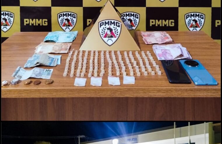 LUISLÂNDIA | Polícia Militar prende suspeito e apreende substâncias semelhantes a drogas