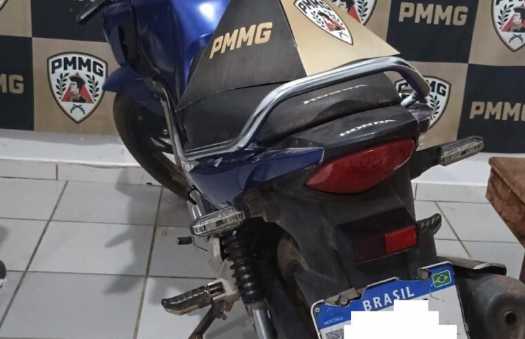 Polícia apreende motocicleta com sinais de adulteração em Pintópolis
