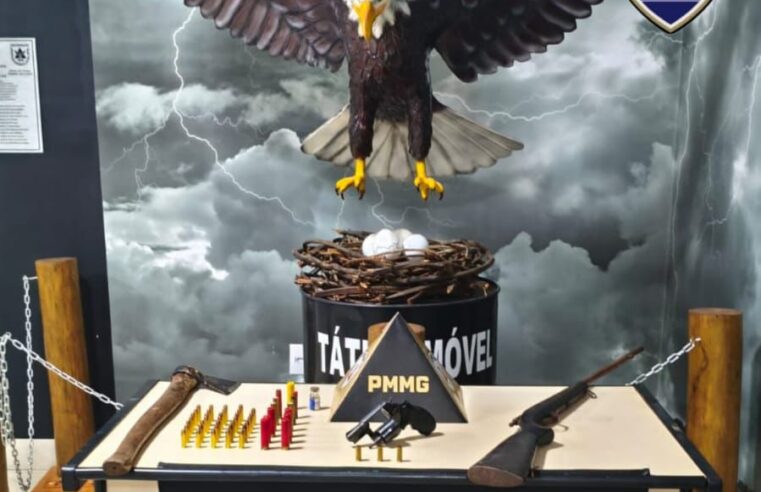 Perseguição policial após tentativa de homicídio termina com dois presos e arma apreendida em Carbonita