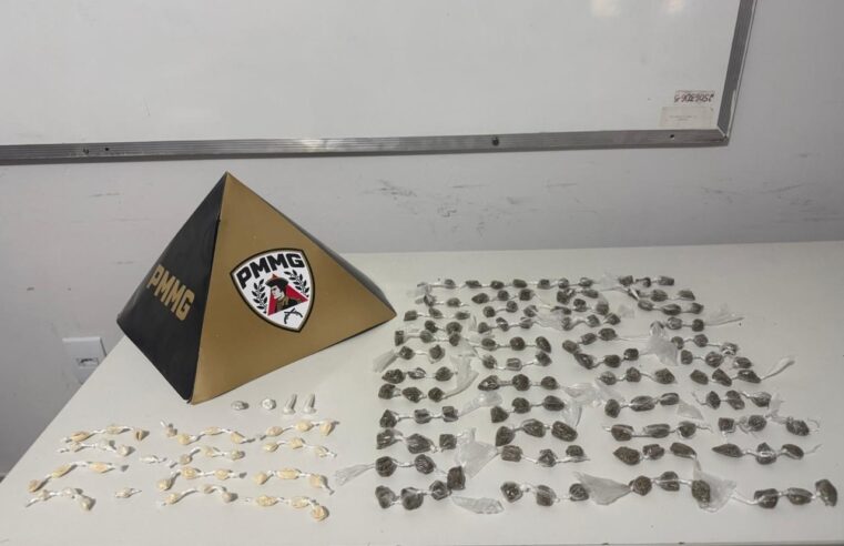 Polícia Militar prende suspeito por tráfico e apreende drogas em Montes Claros