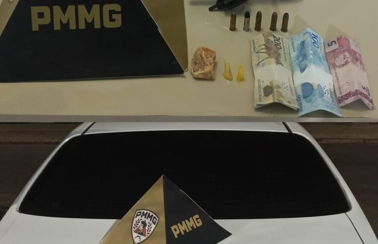 MONTES CLAROS | Polícia Militar prende suspeito de tráfico de drogas e posse ilegal de arma